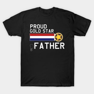 Proud Gold Star Military Father T-Shirt